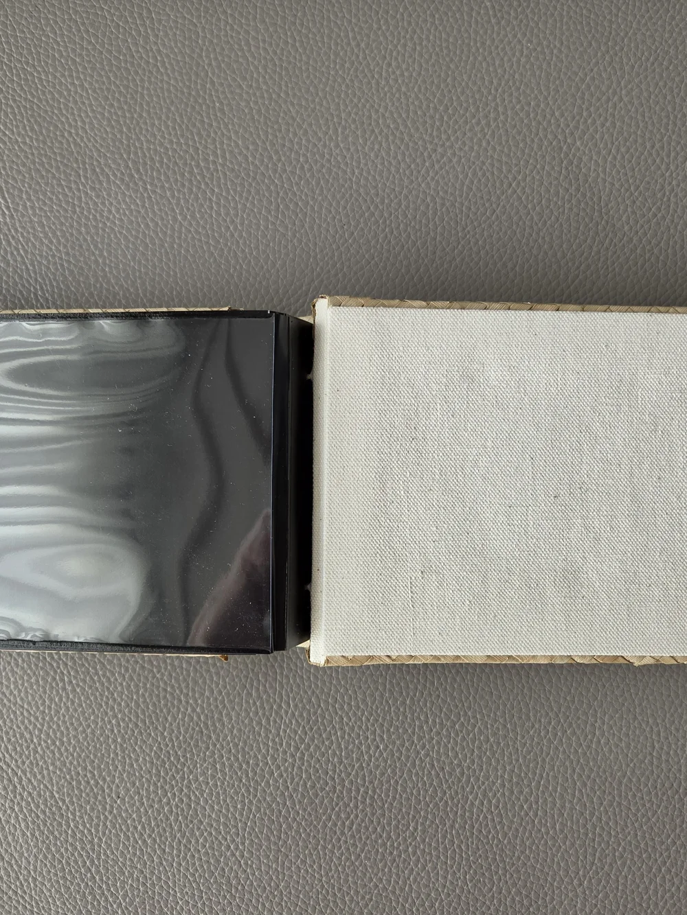 Pottery Barn Woven Straw Mini Photo Album